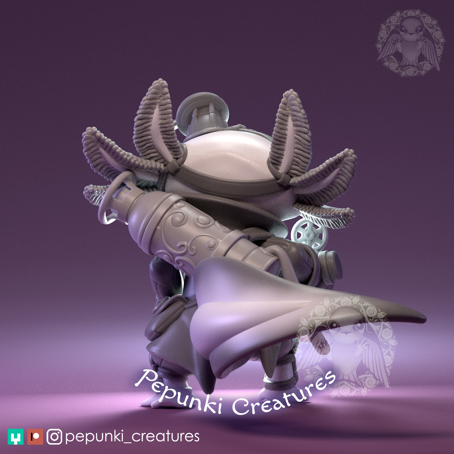 Pepunki Creatures - Axolotl Mech - 2025 July