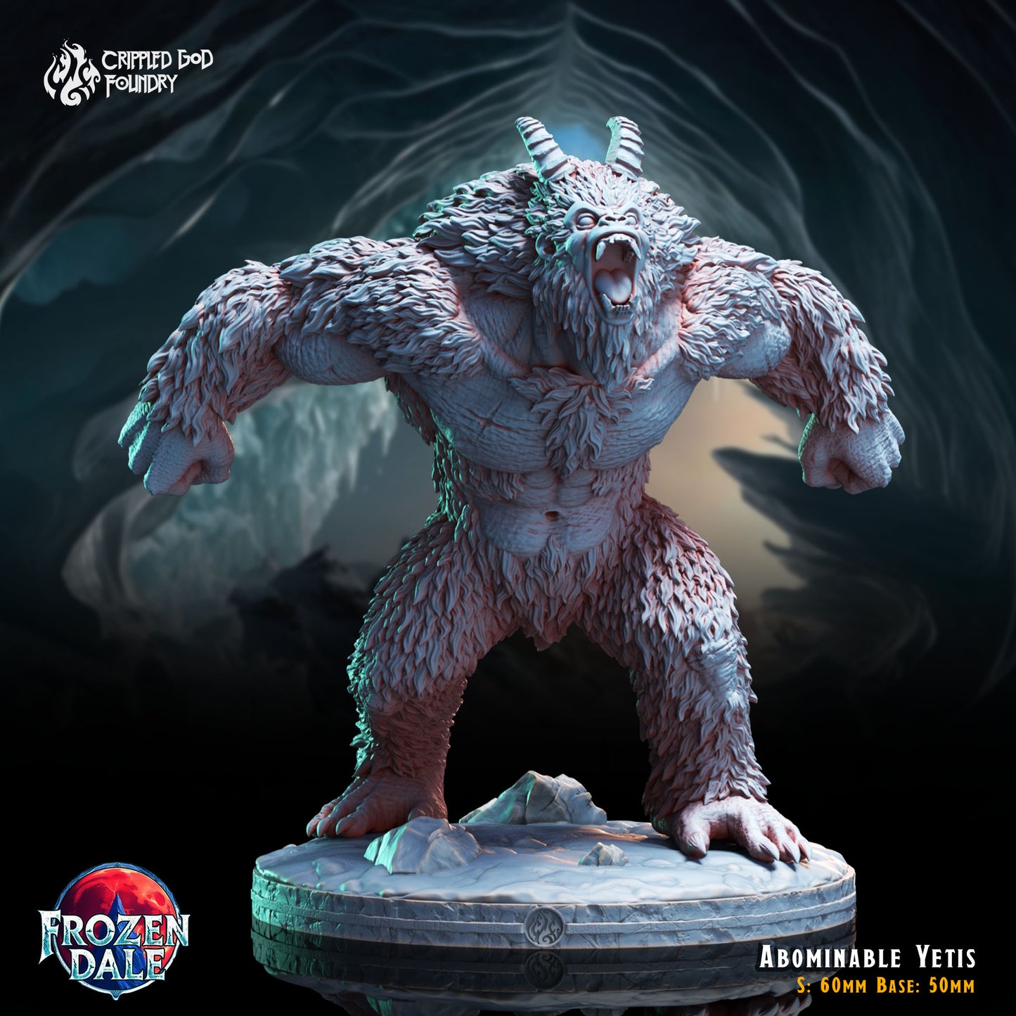 Crippled God Foundry - Abominable Yeti 1 (Large) - Frozen Dale 2024 December