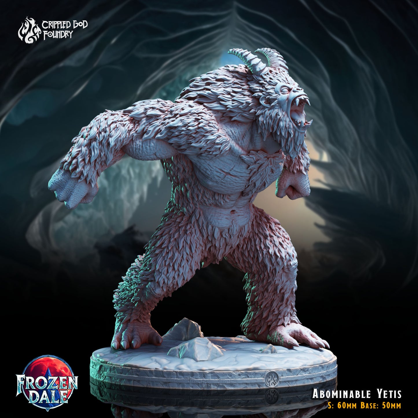 Crippled God Foundry - Abominable Yeti 1 (Large) - Frozen Dale 2024 December