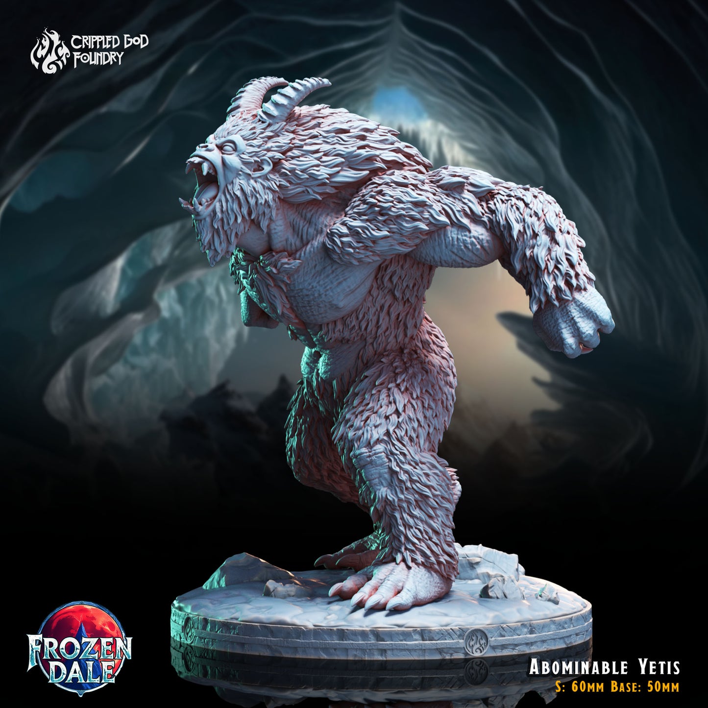 Crippled God Foundry - Abominable Yeti 1 (Large) - Frozen Dale 2024 December