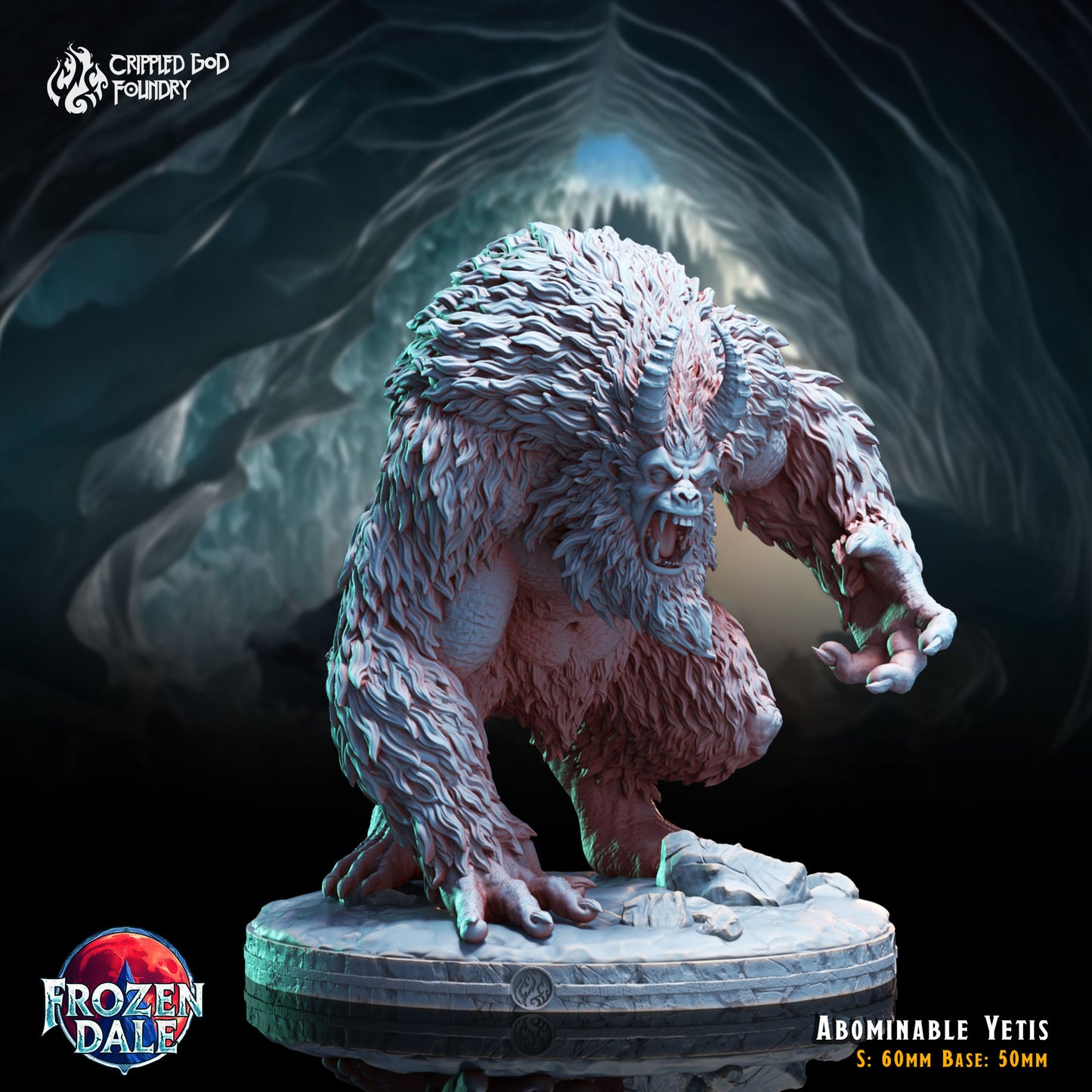 Crippled God Foundry - Abominable Yeti 2 (Large) - Frozen Dale 2024 December