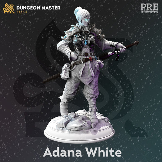 DM Stash - Adana White Female Fighter Swordsman - The Frozen wastes of Oldavor 2021 December Release