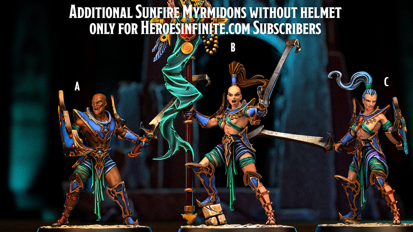 Heroes Infinite Raging Heores - Sunfire Myrmidons no Helm, Tzeentch Disciples  - Mortenburg Chronicles 2025 April