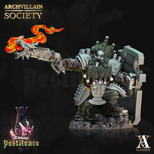 Archvillain Games - Drogan Ironsight Dwarf Gunslinger Archvillain Society Vol. 23 The Affliction - Pestilence 2023 May