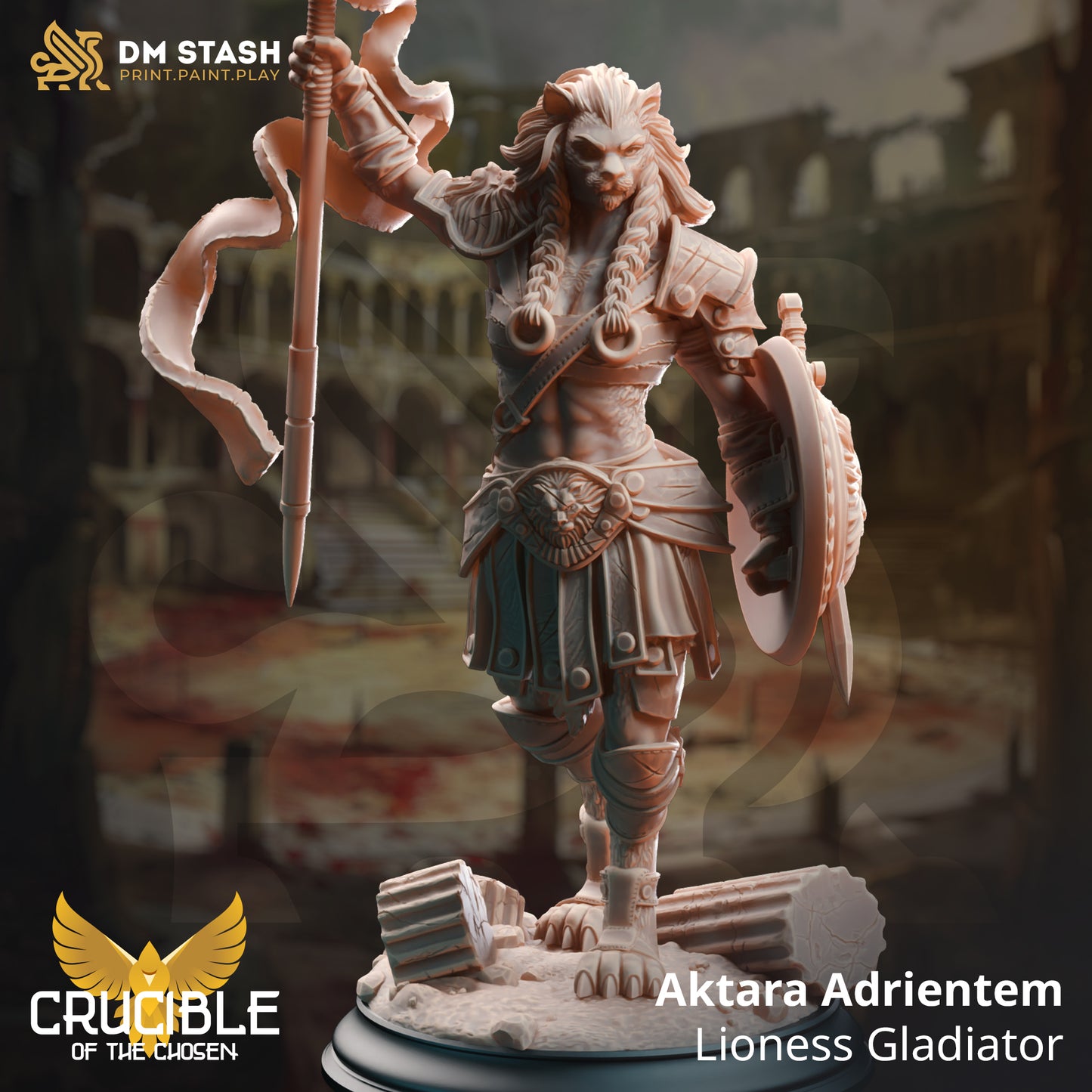 DM Stash - Aktara Adrientem, Lioness Gladiator - Crucible of the Chosen 2024 April
