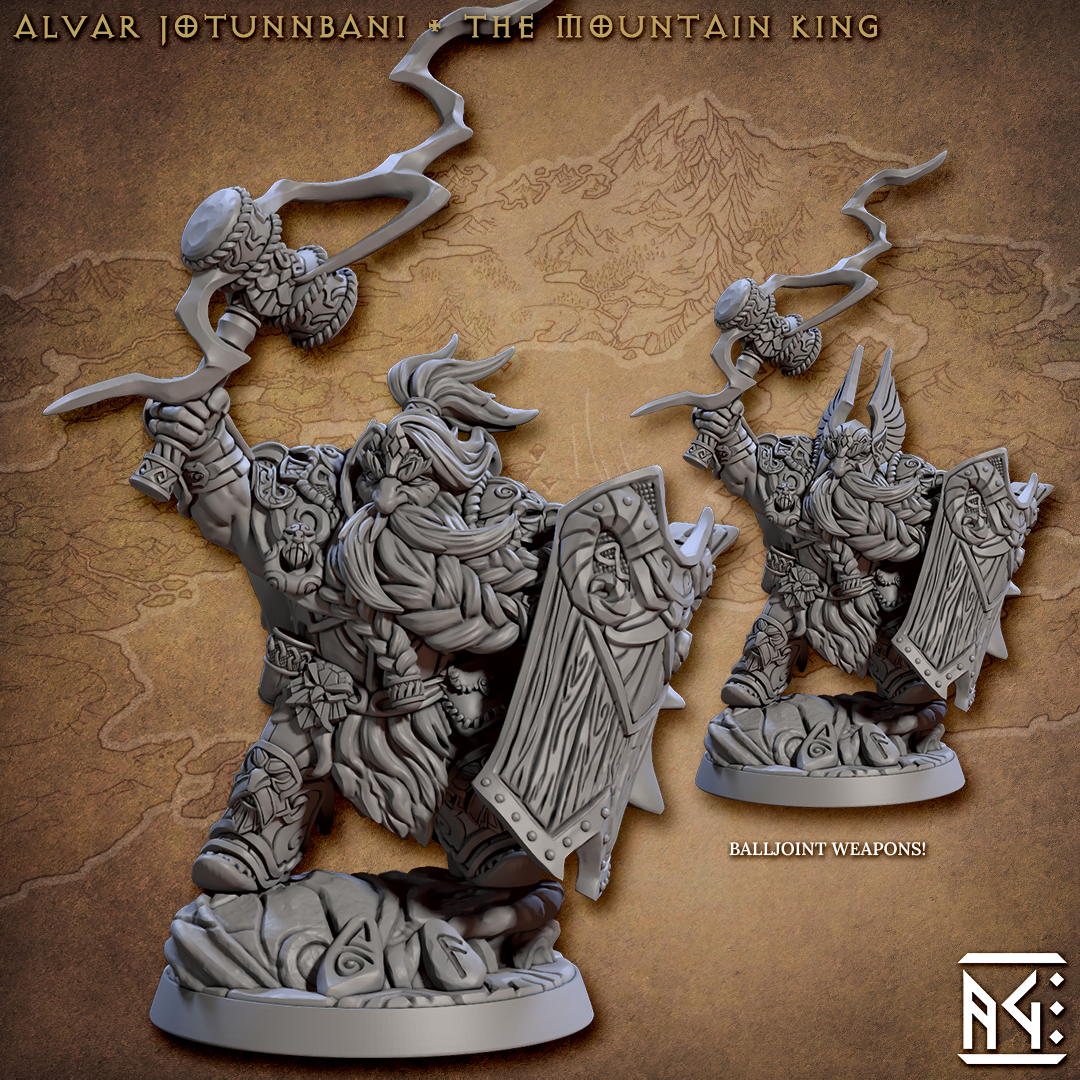 Artisan Guild -  Alvar Jotunnbani, The Mountain King - Dwarven Runic Warriors 2023 April