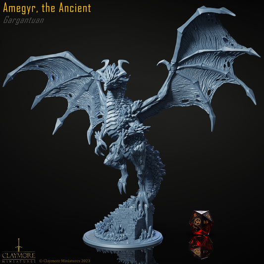 Claymore Miniatures - Amegyr, the Ancient Dragon (Gargantuan)