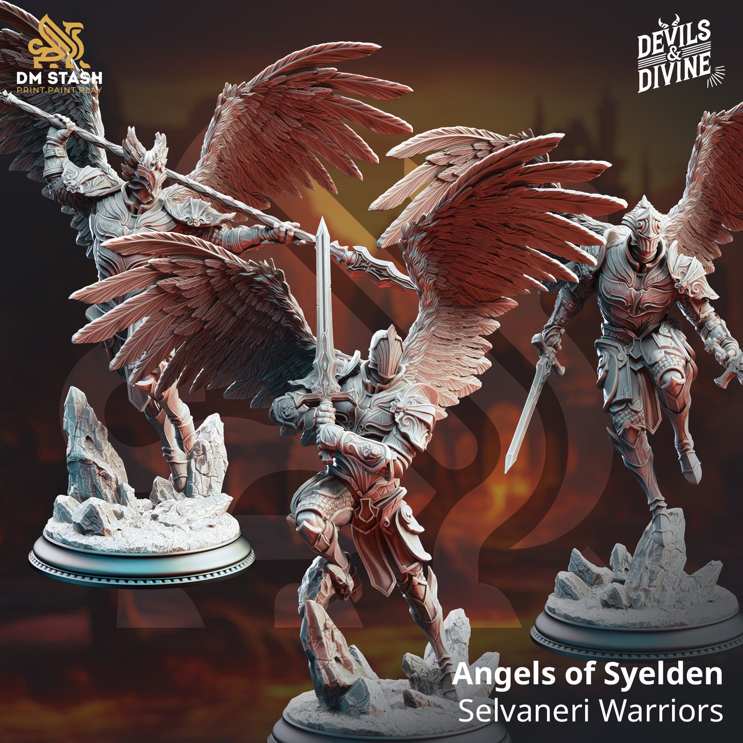 DM Stash -  Angels of Syelden, Selvaneri Warriors - Devils and Divine 2025 January