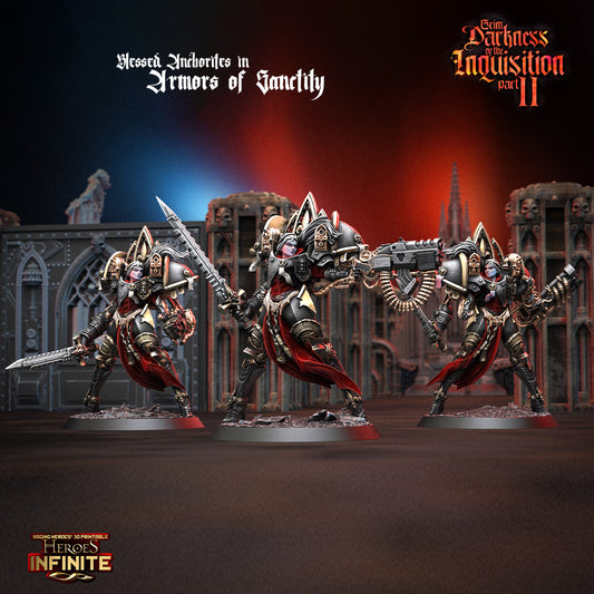 Heroes Infinite Raging Heores -  Blessed Anchorites in Armors of Sanctity, Adeptas Sororitas - Grim Darkness of the Inquisition 2 ·40