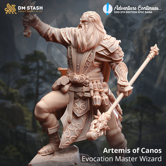 DM Stash - Artemis of Canos, Evocation Master Wizard - Adventures Continues 2024 May