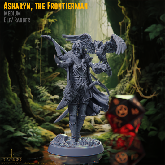 Claymore Miniatures - Asharyn, The Frontierman - Rangers Of The Savage Frontiers 2025 February