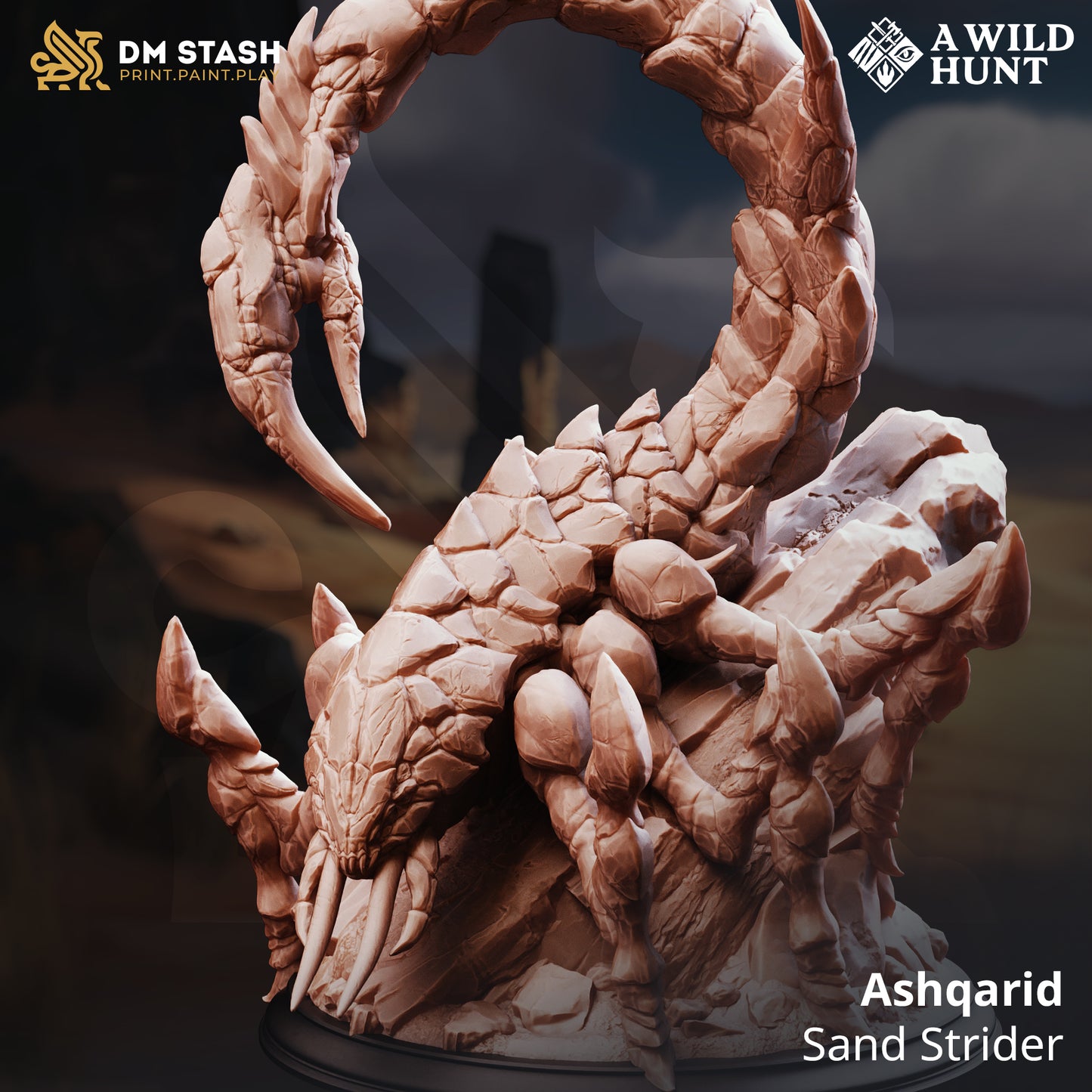 DM Stash - Ashqarid, Sand Strider (Large) - A Wild Hunt 2025 November