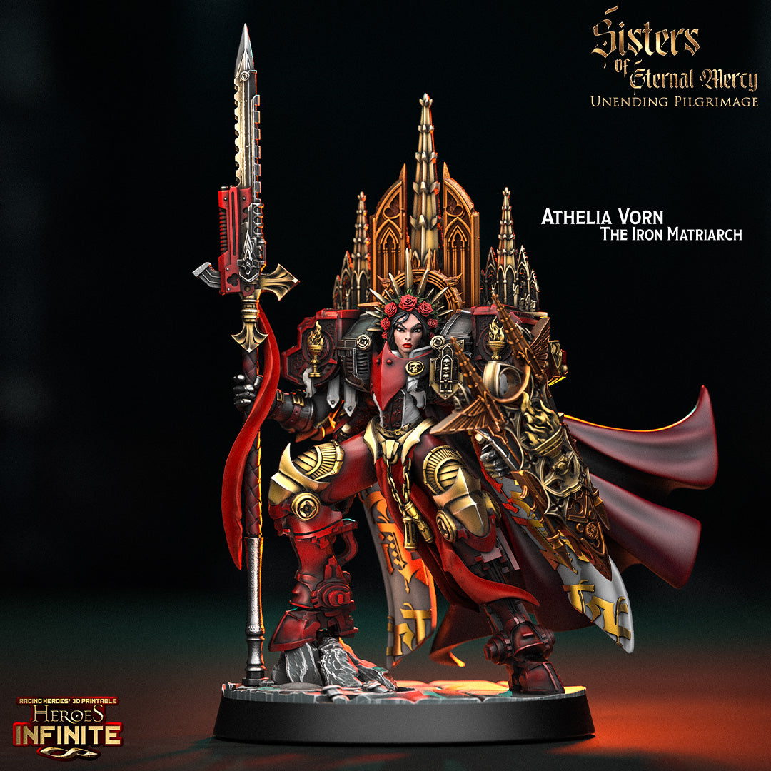 Heroes Infinite Raging Heores - Athelia The Iron Matriarch (Large) - Sisters Of Eternal Mercy - Unending Pilgrimage 2025 December