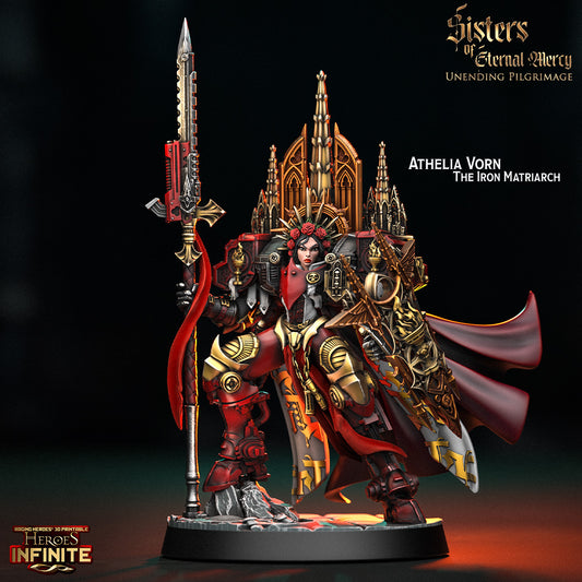 Heroes Infinite Raging Heores - Athelia The Iron Matriarch (Large) - Sisters Of Eternal Mercy - Unending Pilgrimage 2025 December