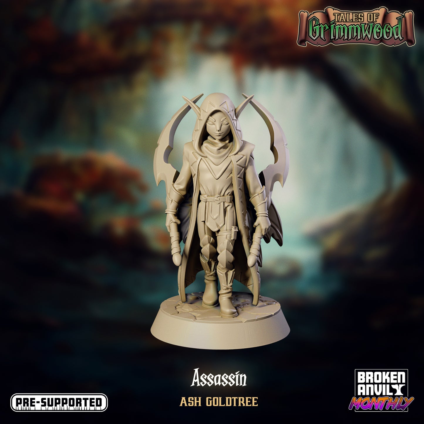 Broken Anvil - Ash Goldtree, Fey Assassin - Tales of Grimwood 2021 August