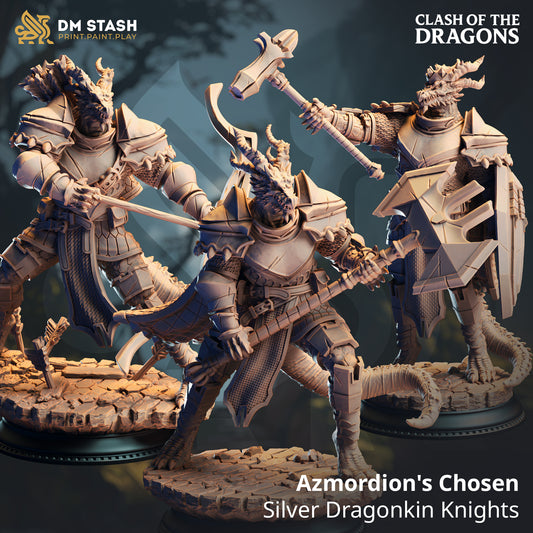 DM Stash - Azmordions Chosen. Silver Dragonborn Knights - Clash of Dragons 2025 June
