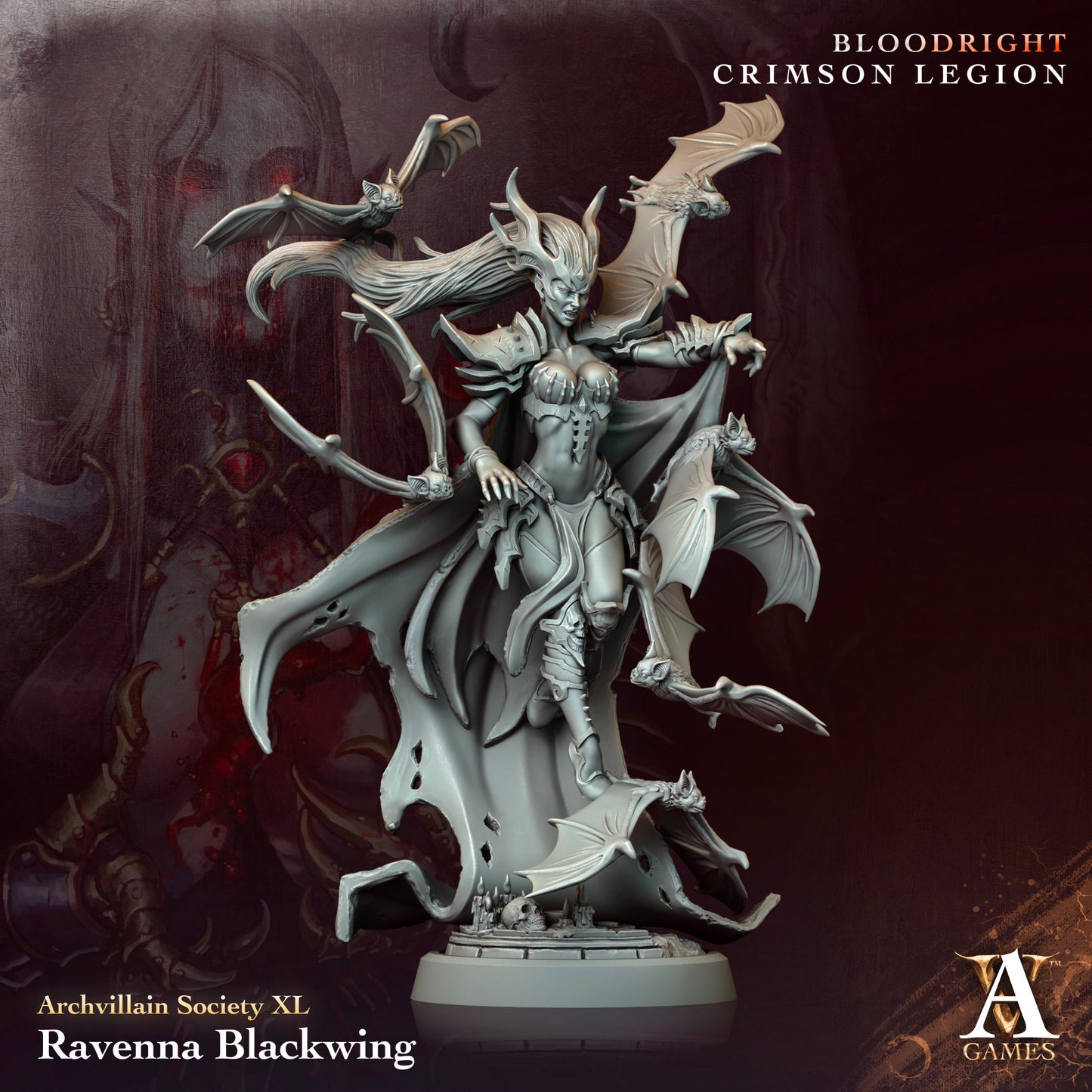 Archvillain Games - Vampire Ravenna Blackwing - Archvillain Society Vol. XL - Bloodright, Crimson Legion 2024 October