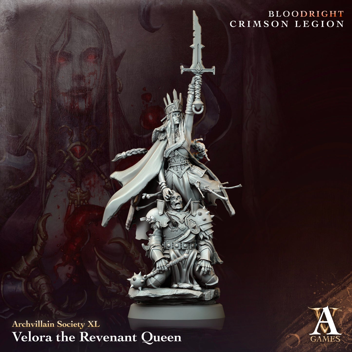 Archvillain Games - Velora, The Revenant Queen - Archvillain Society Vol. XL - Bloodright, Crimson Legion 2024 October