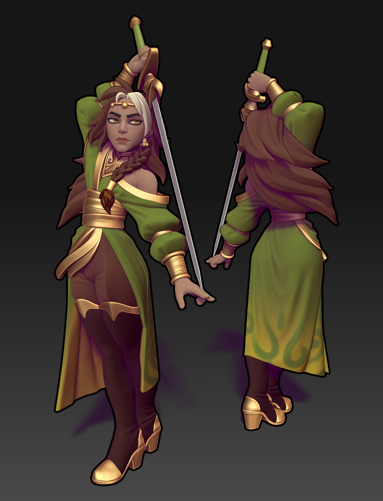 Twin Goddess Miniatures - Libra Desert Fencer - 2025 May