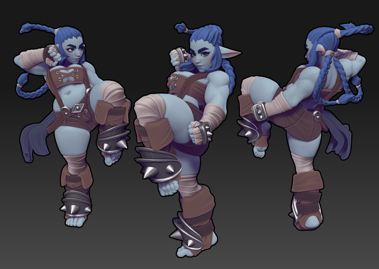 Twin Goddess Miniatures - Firbolg Monk - 2025 July