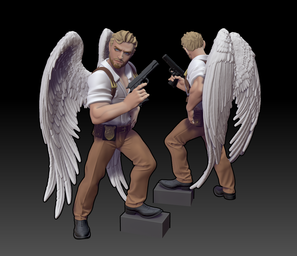 Twin Goddess Miniatures - Aasimar Detective -  2024 October