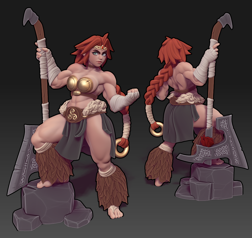 Twin Goddess Miniatures - Millie Hero Pose - 2025 August