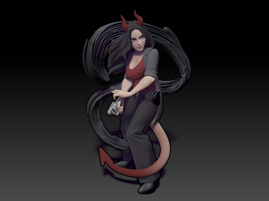 Twin Goddess Miniatures - Tiefling Succubus - Fantasy Crime Drama 2024 October Release 35mm