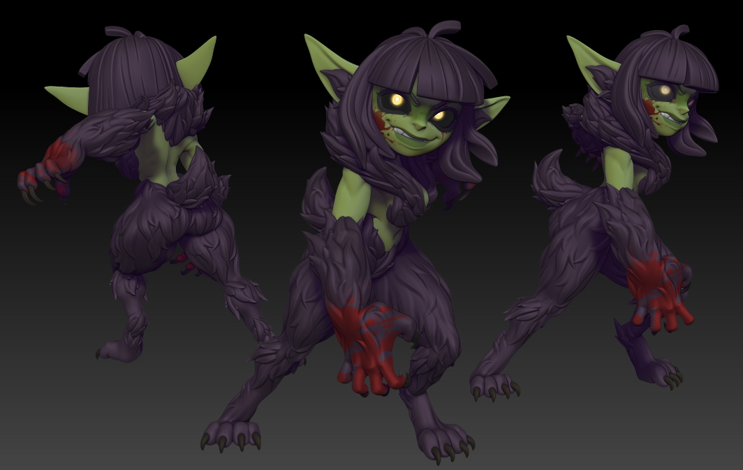 Twin Goddess Miniatures - Mirabel the Goblin Werewolf - Reforged July 2024