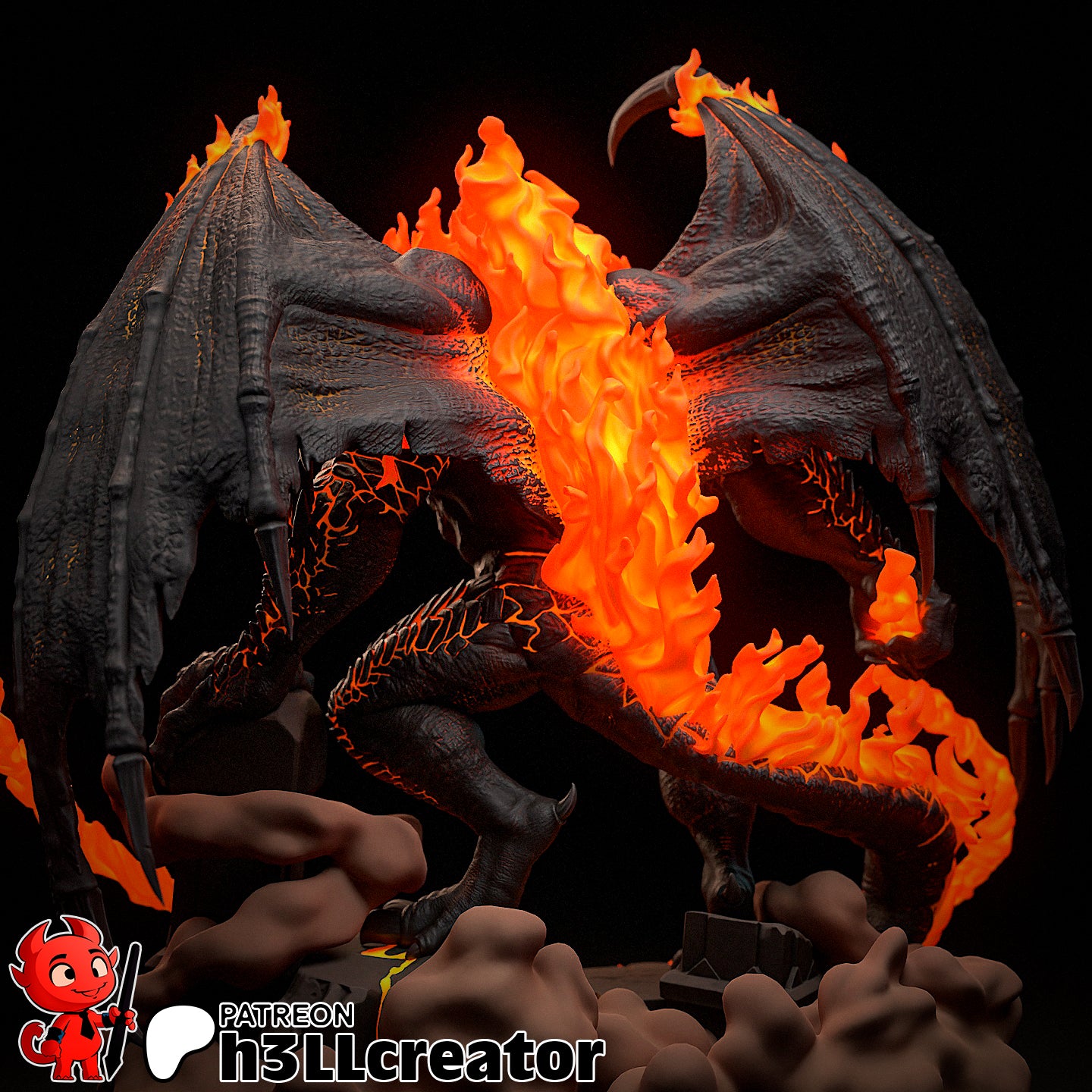 H3LL Creator - Balrog, The Lord of The Rings 20cm