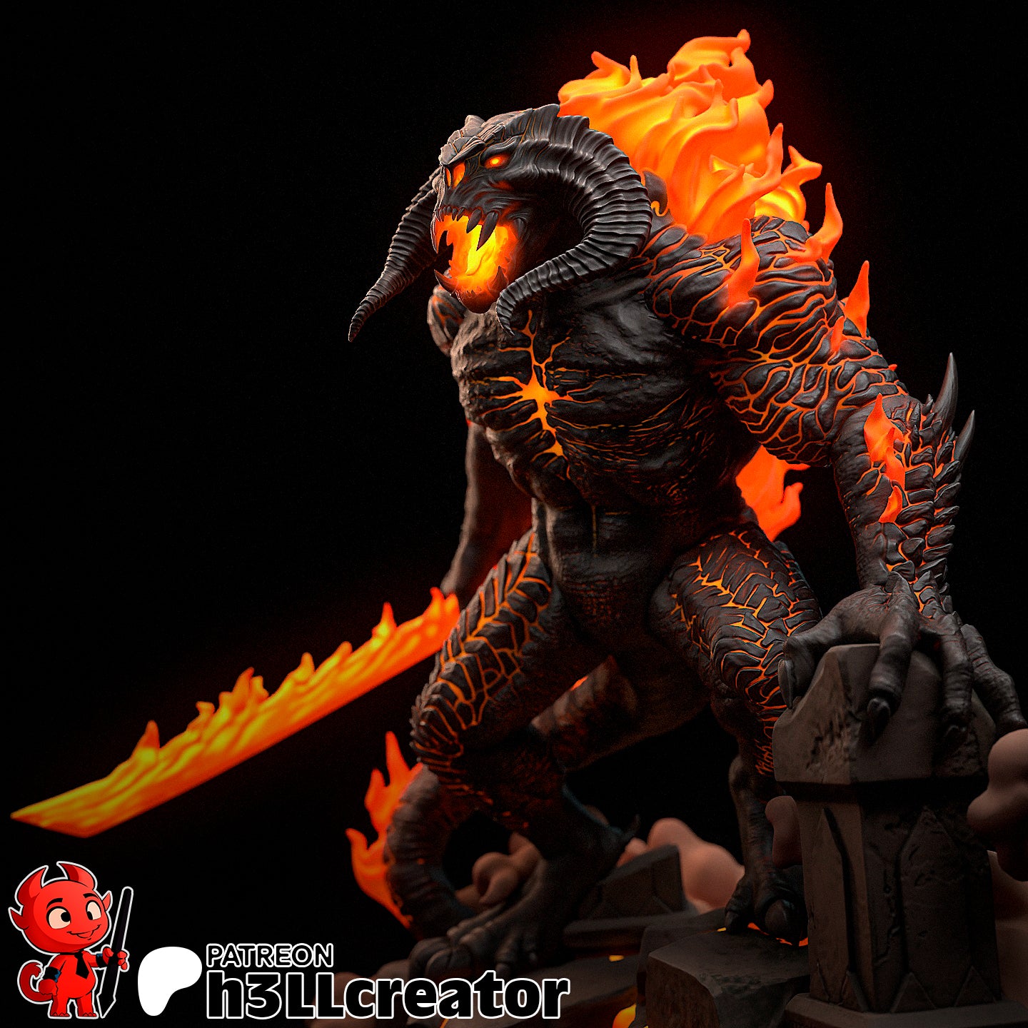 H3LL Creator - Balrog, The Lord of The Rings 20cm