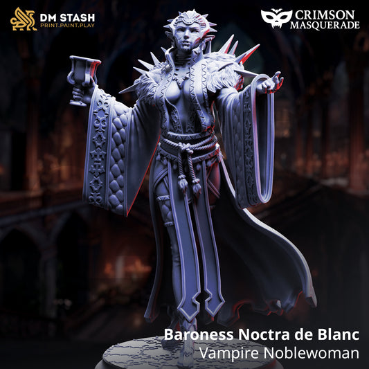 DM Stash - Baroness Noctra de Blanc, Vampire Noblewoma (Masked) - Crimson Masquerade 2025 September