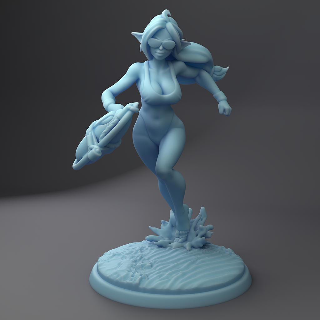 Twin Goddess Miniatures - Feywatch Karina Elf Lifeguard - Summer Sale 2022 July
