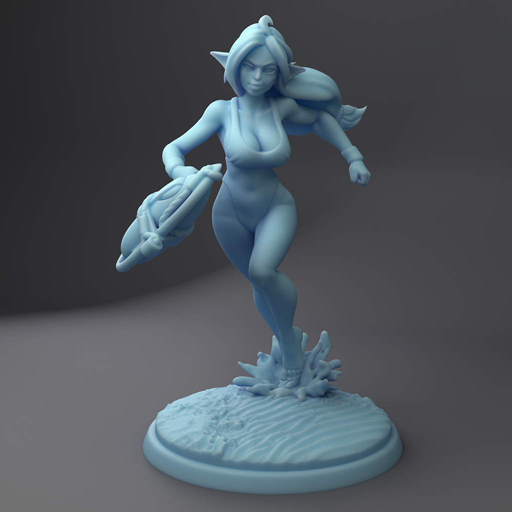 Twin Goddess Miniatures - Feywatch Karina Elf Lifeguard - Summer Sale 2022 July