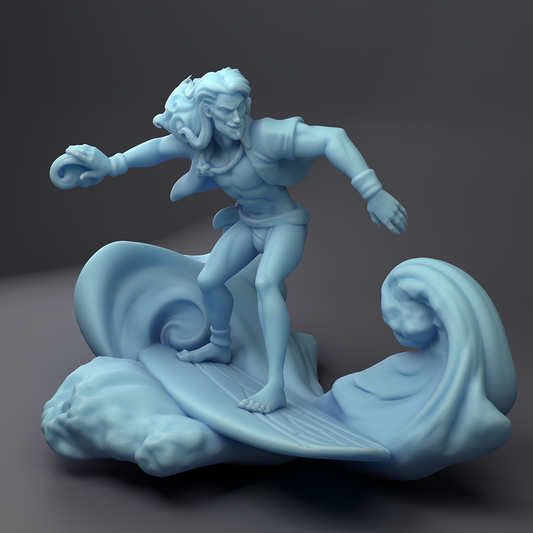 Twin Goddess Miniatures - Esteban Surfer Wizard - Summer Sale 2022 July