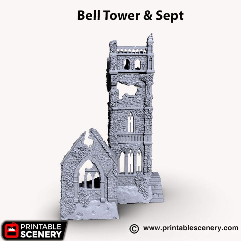 Printable Scenery - Bell Tower and Sept, Terrain.