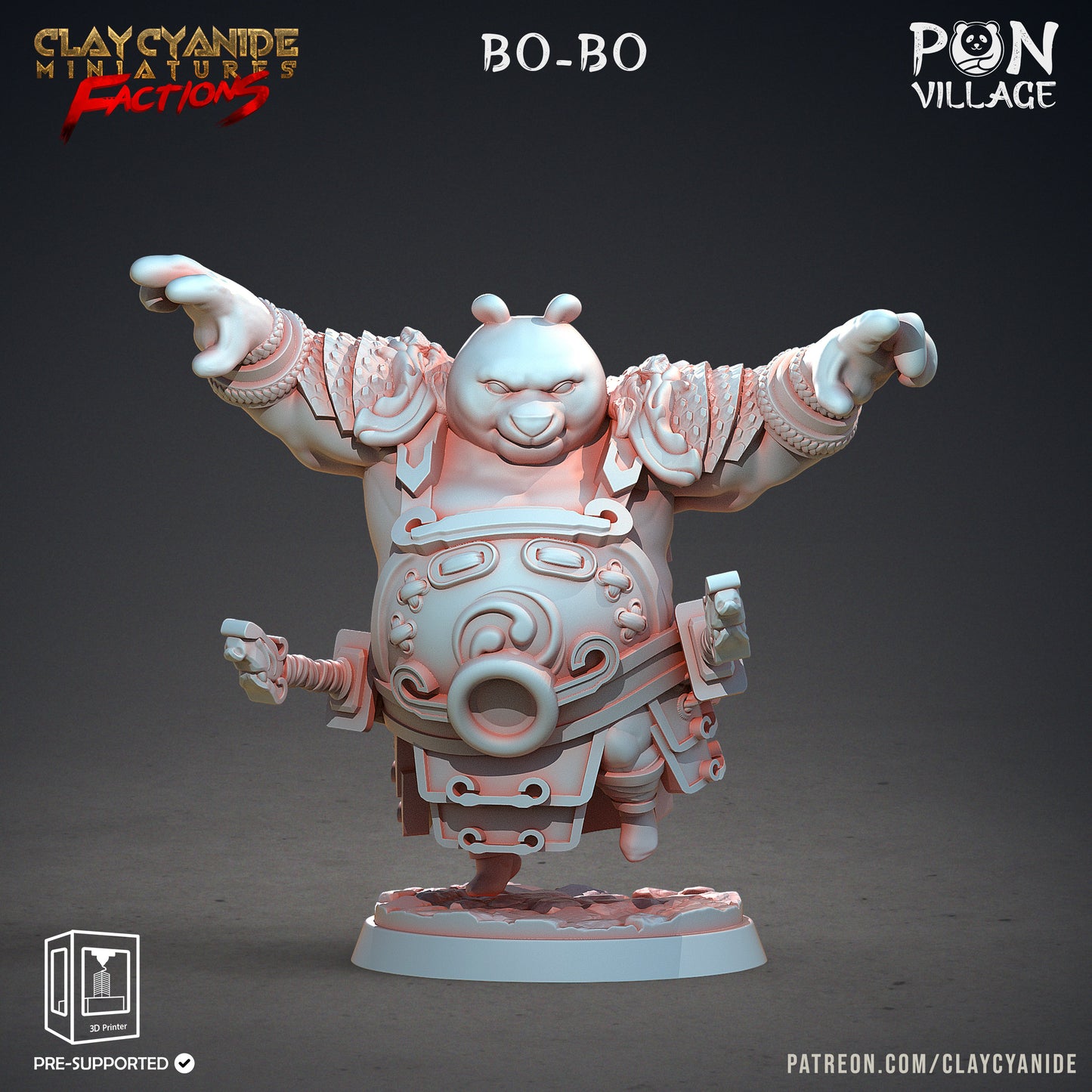 Clay Cyanide - Bo Bo, Monk Panda -Pon Village 2022 April
