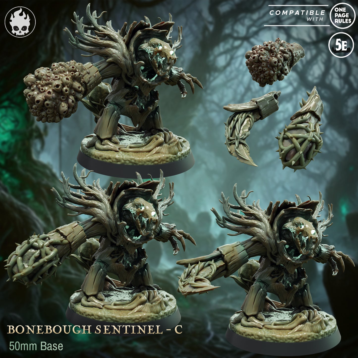 Flesh Craft Studio  - Bonebough Sentinel C (Large) - The Hollowroot Covenant 2025 June