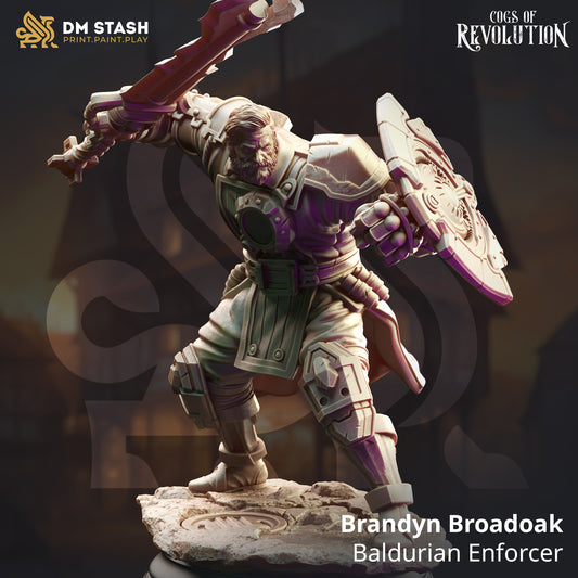 DM Stash - Brandyn Broadoak, Baldurian Enforcer - Cogs of Revolution 2025 February