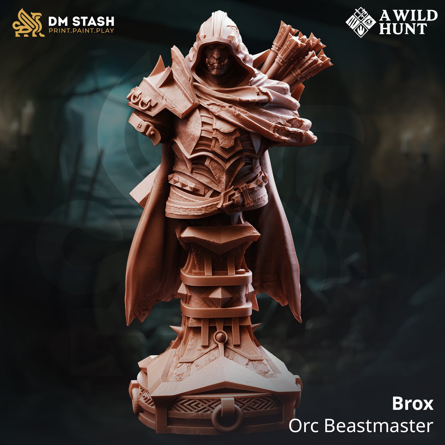 DM Stash - Brox, Orc Ranger Beastmaster (Bust) - A Wild Hunt 2025 November