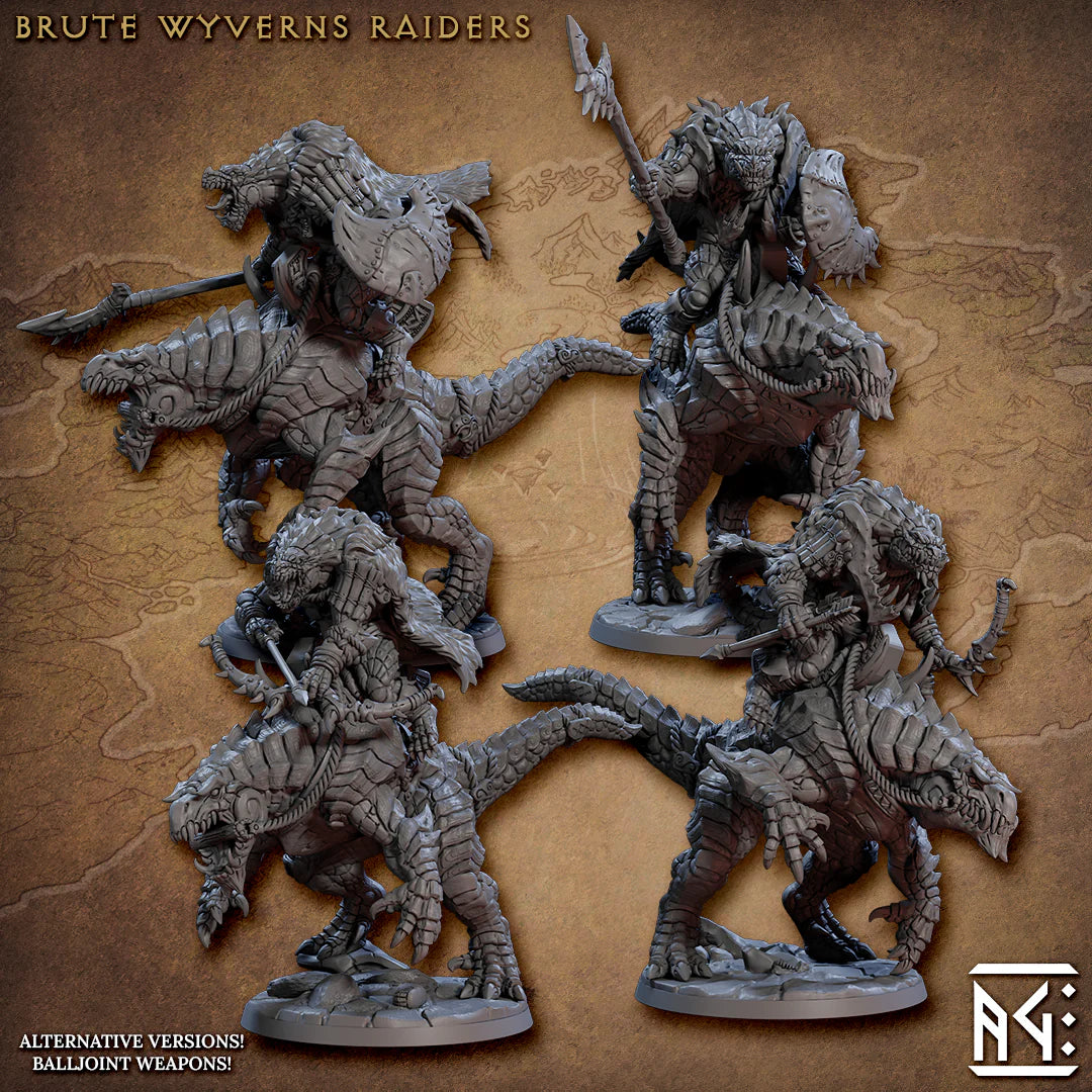 Artisan Guild - Lizardman Brute Wyvern Rider - Frostheart Lizardmen 2023 January