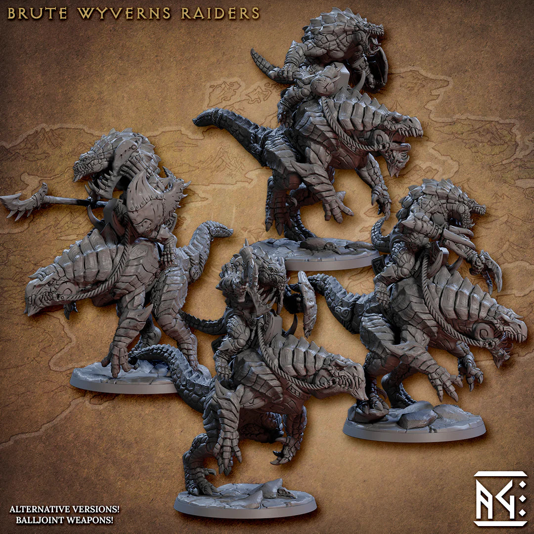 Artisan Guild - Lizardman Brute Wyvern Rider - Frostheart Lizardmen 2023 January
