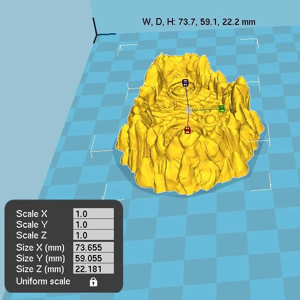 Printable Scenery - Burbling Pits - Demons Terrain