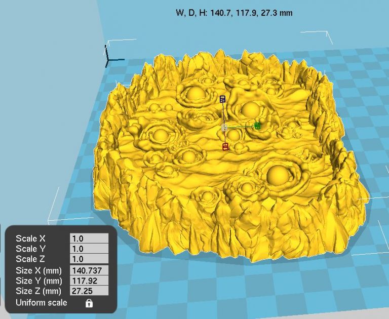 Printable Scenery - Burbling Pits - Demons Terrain