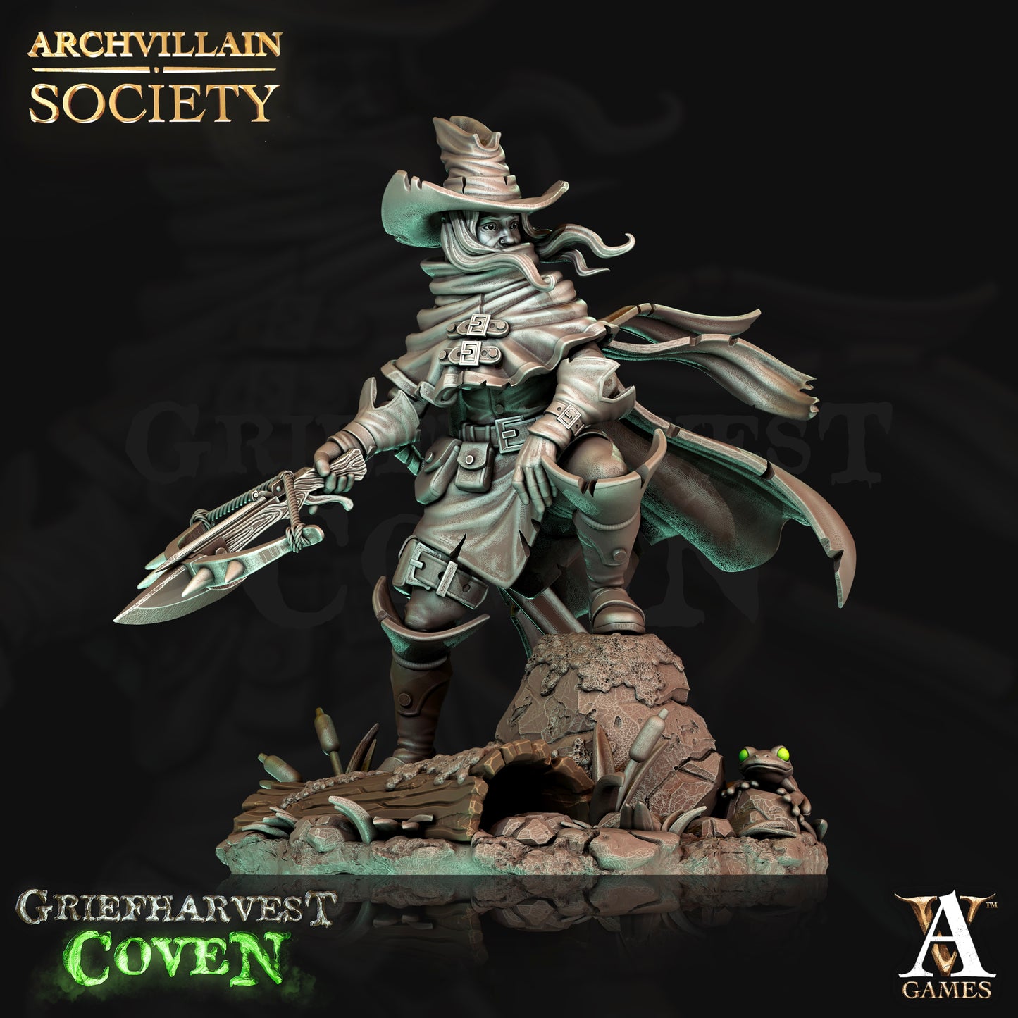 Archvillain Games - The Mongoose Bog Hunter Archvillain Society Vol. 15 Griefharvest Coven 2022 September