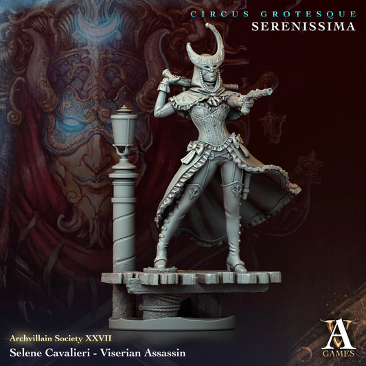 Archvillain Games - Selene Cavalieri - Viserian Gunslinger Assassin Archvillain Society Vol. 28 Circus Grotesque - Serenissima 2023 September