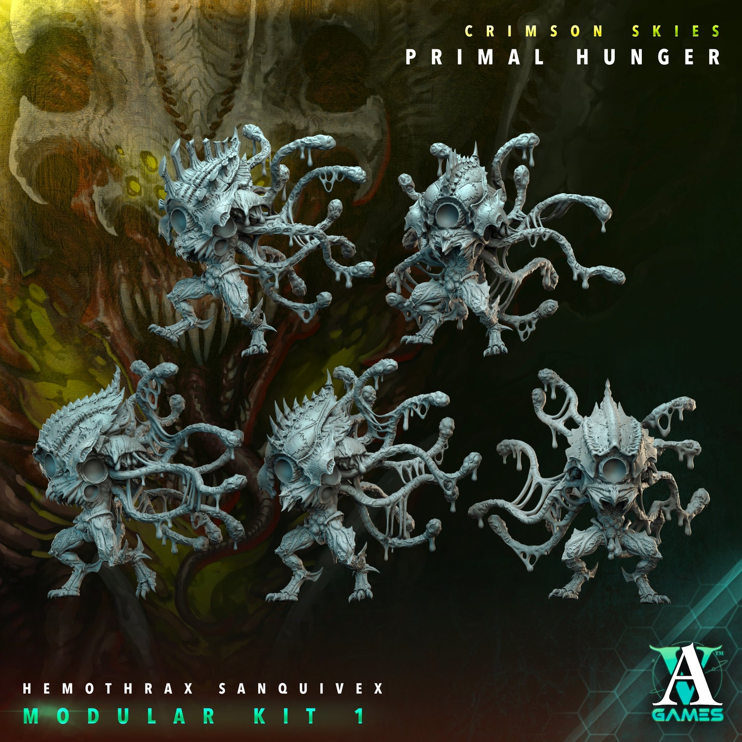 Archvillain Games Sci‐Fi - Hemothrax Sanquivex Custom, Tyranids - Crimson Skies Primal Hunger 2024 January