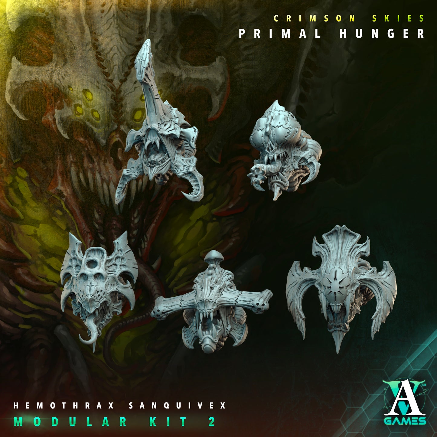 Archvillain Games Sci‐Fi - Hemothrax Sanquivex Custom, Tyranids - Crimson Skies Primal Hunger 2024 January