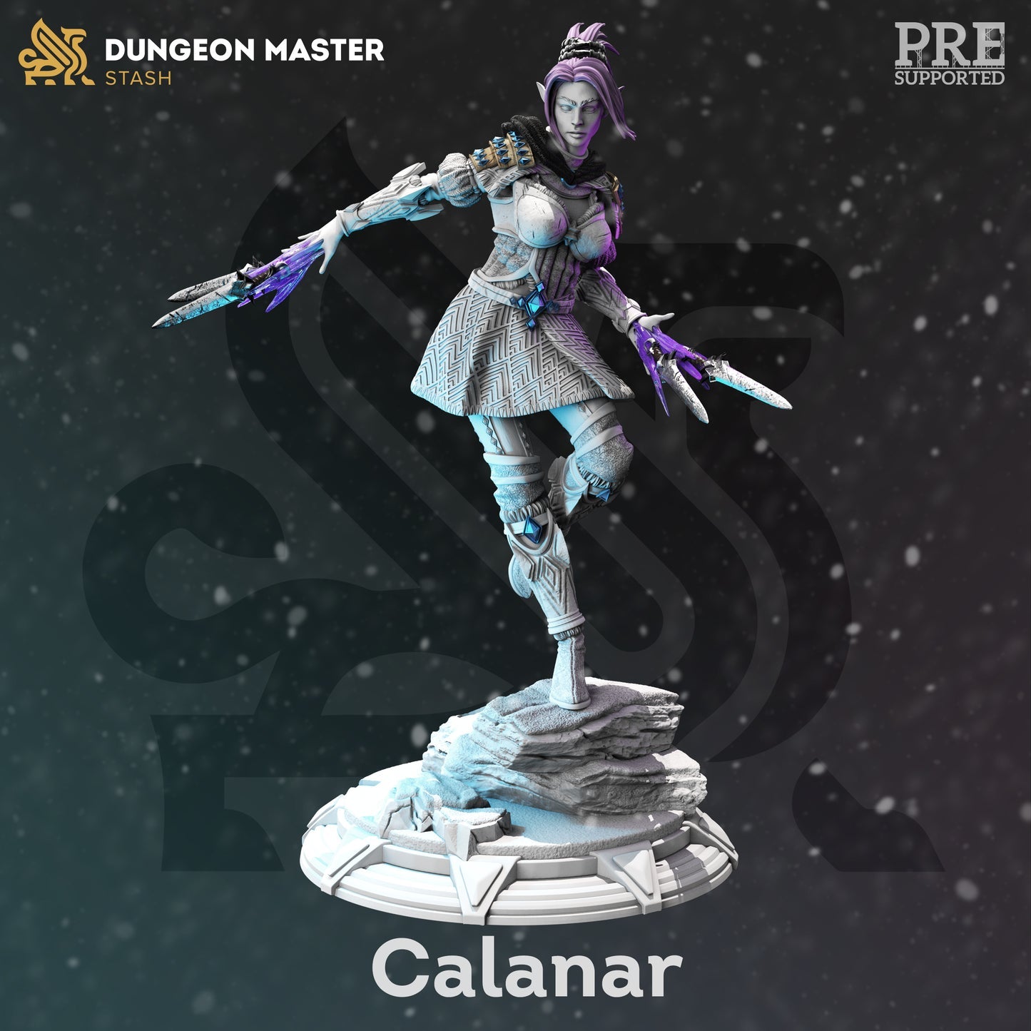 DM Stash - Calanar Female Elf Rogue Assassin - The Frozen wastes of Oldavor 2021 December Release