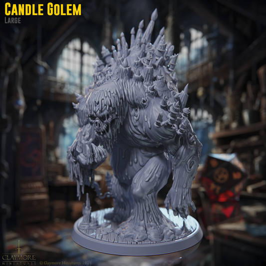 Claymore Miniatures - Candle Golem - Rossvalds Bestiary of The Unknow 2024 November Release 35mm