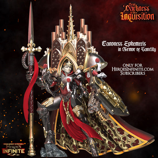 Heroes Infinite Raging Heores - Canoness Ephemeris in Armor of Sanctity, Adepta Sororitas - Grim Darkness of the Inquisition  #36